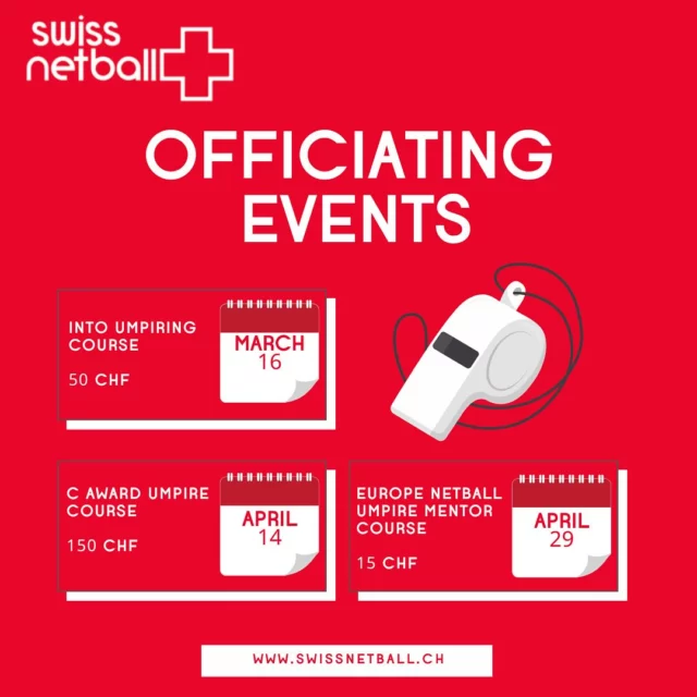 Level up your netball game sooner than you think! 👊 
Start your umpiring journey with the Into Umpiring course next month, and you’ll be ready for the C Award course in April!
Gain confidence, support your club and be part of the action next season. 🙌 
Reach out if you need any help signing up.