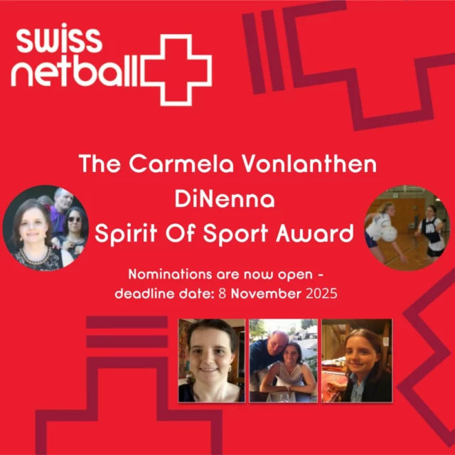🌟 Nomination information here - https://swissnetball.ch/spirit-of-sport/ 🌟 

Carmela, who was a keen netball player and twin sister of one of our National Squad athletes and sister to another former player, flew up to a peaceful place in April 2020 after many years of illness.

Her strength and determination to continue, to live life to the full was evident to everyone who crossed her path. She was a very brave and courageous young lady and she fought to the end. 

Carmela set high objectives for herself, she never gave up despite the odds, she always strove to improve in all areas and she would wholeheartedly help, support and encourage others. She was happy to share her love of netball with others, including teaching girls in an orphanage in Nepal.

The Swiss Netball Committee thought that a fitting tribute to Carmela would be dedicate an award in her memory, an award that honours and remembers her.