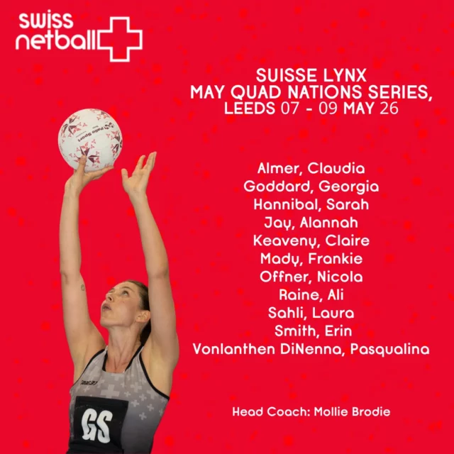 ⭐️ We’re proud to announce our Quad Nations Series squad heading to Leeds. ⭐️ 

Thank you all for your ongoing support and please join us in celebrating the selected players and staff!